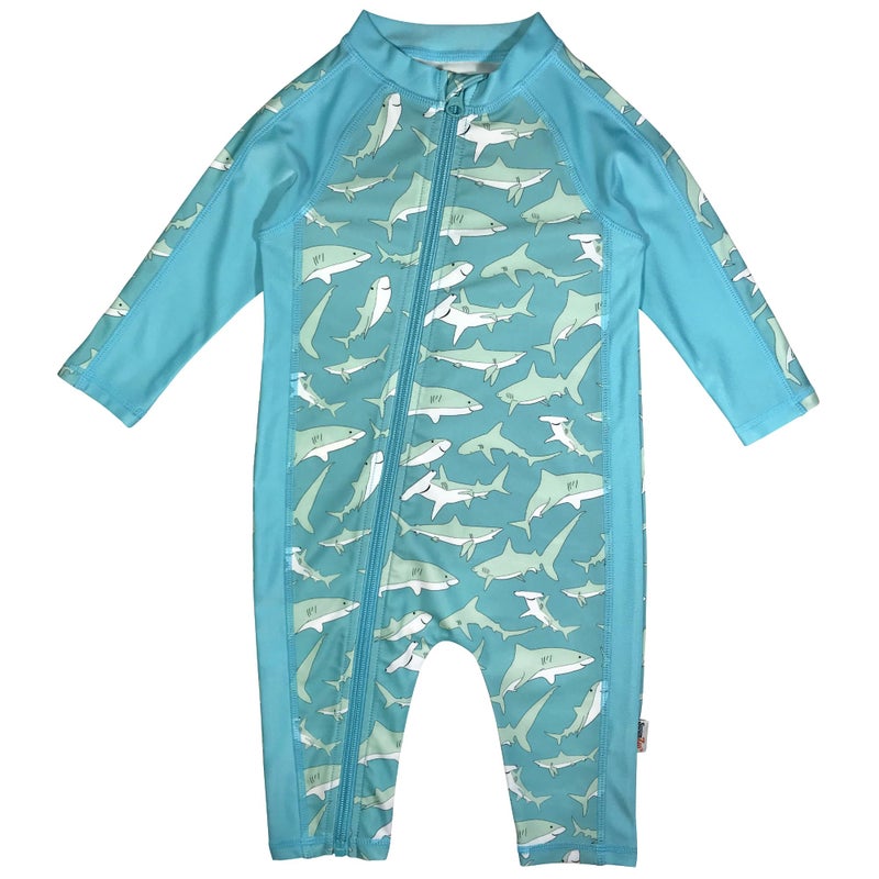SwimZip Boys' Long-Sleeve UPF 50+ Swimsuit for Baby, Toddler, & Little Boys - Image 1